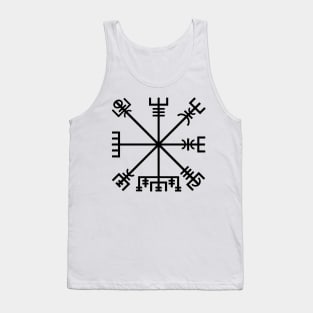 Vegvísir (black symbol) Tank Top